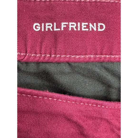 St John Bay Girlfriend Chino Mid Rise Pants Plum Casual Workwear 14P New Holiday - Picture 6 of 9